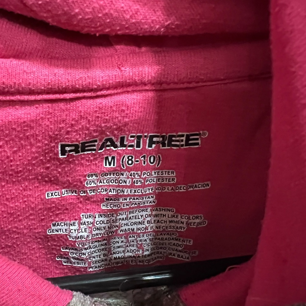 Realtree Camouflage Hoodie with Pink Interior - Picture 3 of 5